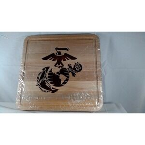 Longaberger American Valor‎ Marines Woodcrafts Cutting Board - 100% Maple - NEW